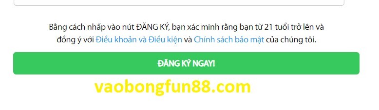 Đăng kí Fun88 - Hướng dẫn cách đăng ký Fun88 nhanh nhất 9 Hoàn tất quá trình đăng ký FUN88
