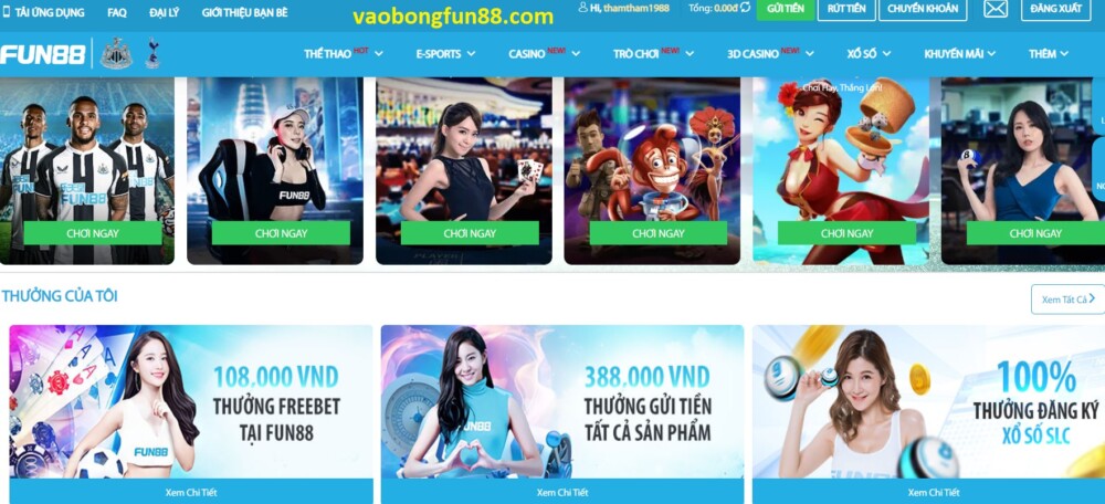 Gửi tiền Fun88 nhanh chóng trong một nốt nhạc 7 Gửi tiền tại FUN88